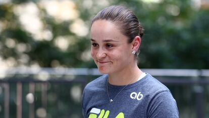 Ashleigh Barty después de comunicar su retirada el pasado marzo.