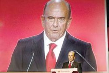 Emilio Botín, presidente del Santander