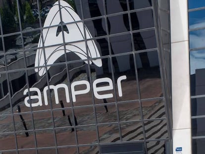 Logotipo del grupo Amper.