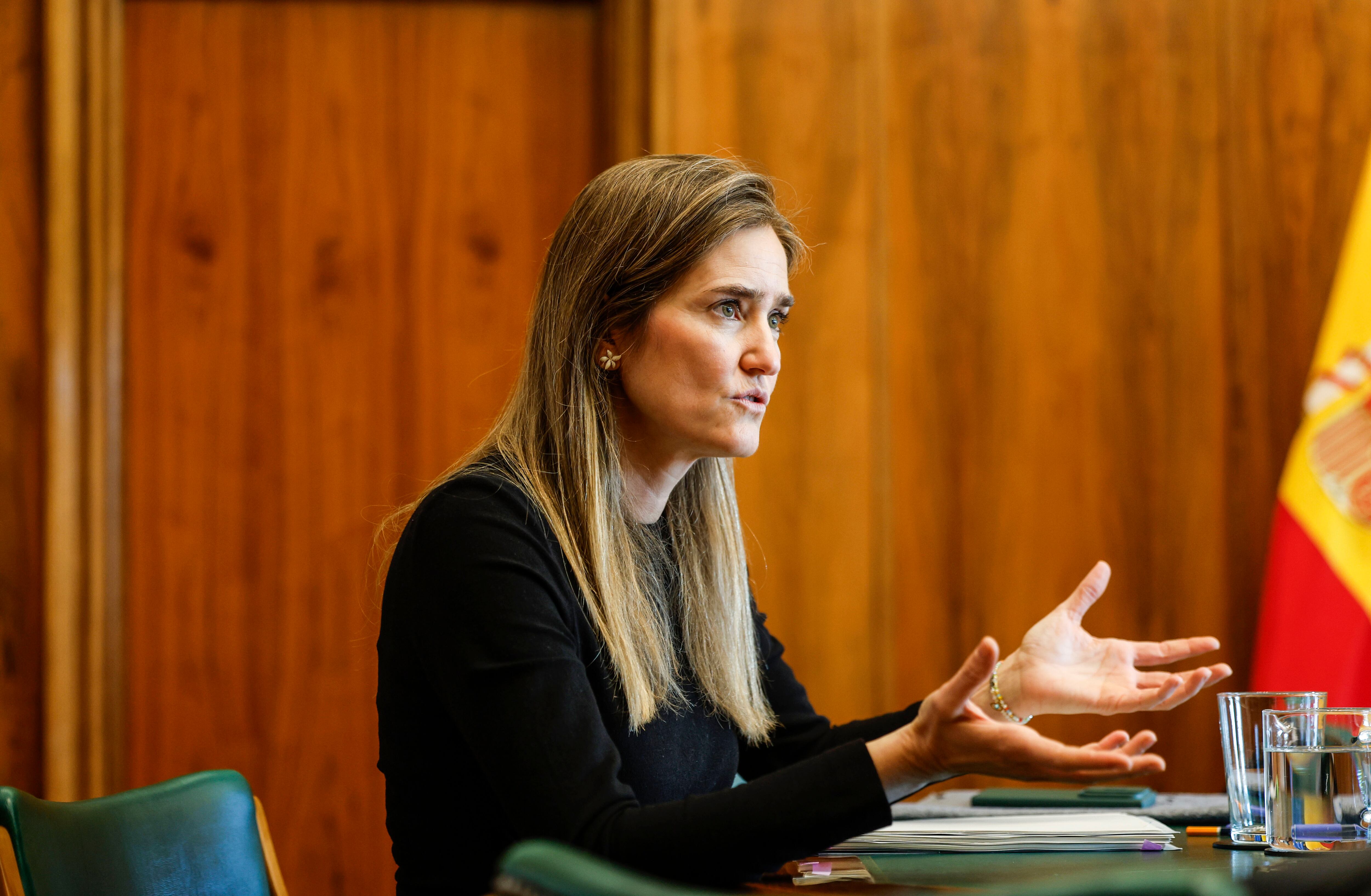 Sara Aagesen, en su despacho durante la entrevista.