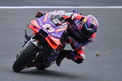 El español Jorge Martín en acción durante los entrenamientos libres 2 del Gran Premio de Australia, en el circuito Phillip Island Grand Prix este viernes.