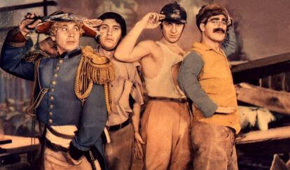 Los hermanos Marx en una imagen de la pel&iacute;cula &#039;Sopa de ganso&#039; (1933).