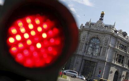 Fachada de la sede del Banco de España en la plaza de Cibeles de la capital.