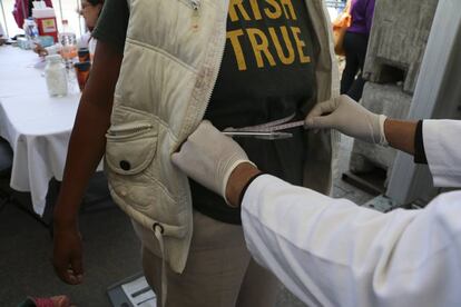 Un mexicano participa en una campaña nacional de salud.