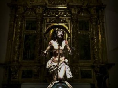 &#039;Cristo del perd&oacute;n&#039;, de Carmona (1753), expuesto en Cu&eacute;llar (Segovia), en la muestra de Las Edades del Hombre de 2017..
