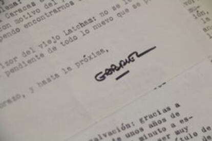 Firma de Gabriel García Márquez.