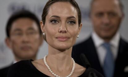 La actriz Angelina Jolie.