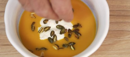 Crema de calabaza que no tiene por qué llevar nata