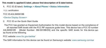 Galaxy S23 Ultra FCC