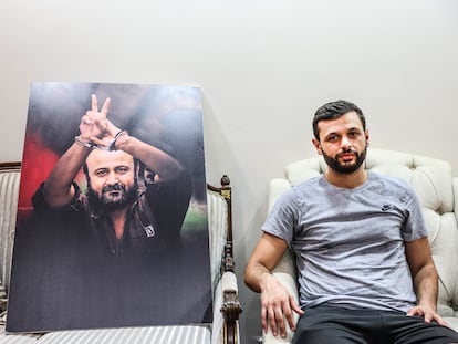 Arab Barghouti, son of Palestinian political prisoner Marwan Barghouti, at his home in Ramallah on October 30, 2023.