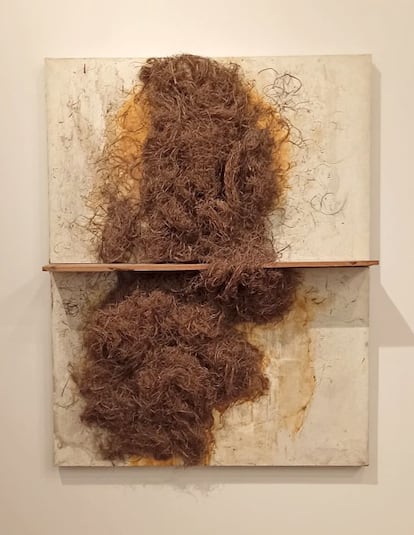 'Paja y madera' obra de Tàpies de 1969.