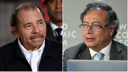 El presidente de Nicaragua, Daniel Ortega y el presidente de Colombia, Gustavo Petro