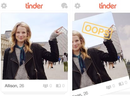 Tinder permitirá recuperar perfiles de usuarios rechazados por error.