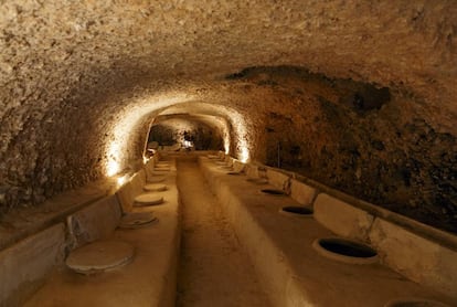 Imagen del interior de la bodega de Celler de Roure.