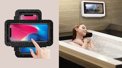 Tu móvil estará totalmente protegido del agua mientras te duchas.