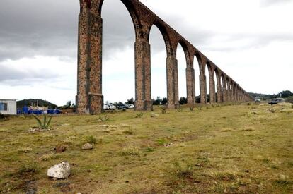 El acueducto de Tembleque, en el centro de México.