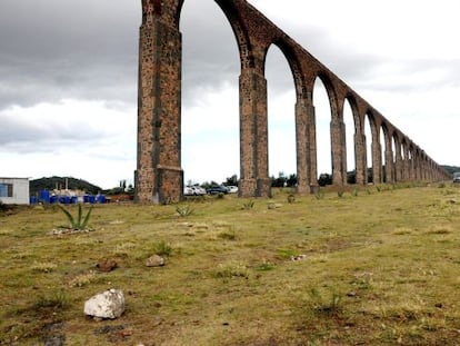 El acueducto de Tembleque, en el centro de México.