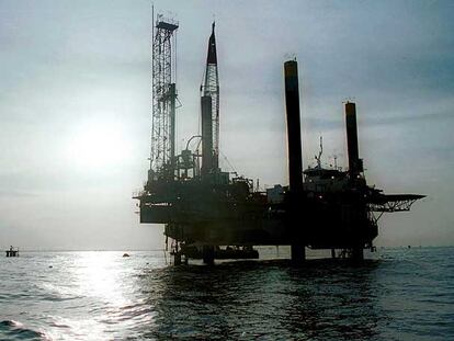 Plataforma petrolera en el lago de Maracaibo.