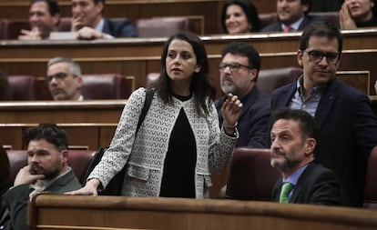 La portavoz de Cs en el Congreso, Inés Arrimadas.