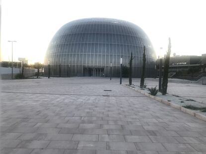 Entrada del Instituto de Medicina Legal, en Valdebebas (Madrid), el pasado 10 de agosto.