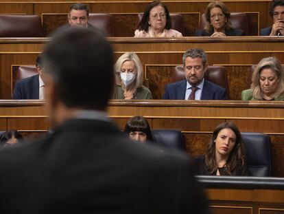 El presidente del Gobierno, Pedro Sánchez, interviene durante una sesión plenaria en el Congreso de los Diputados, el pasado 30 de noviembre.
