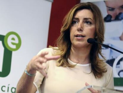 La presidenta de la Junta, Susana Díaz, durante un evento el mes pasado.