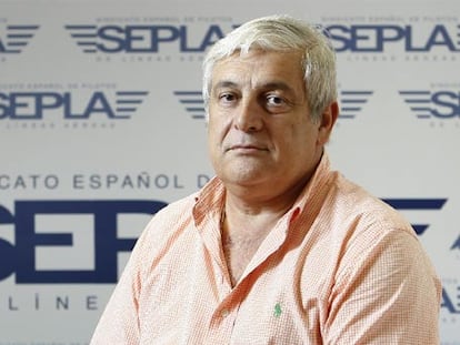 El presidente del SEPLA, José María Vázquez, durante la entrevista.