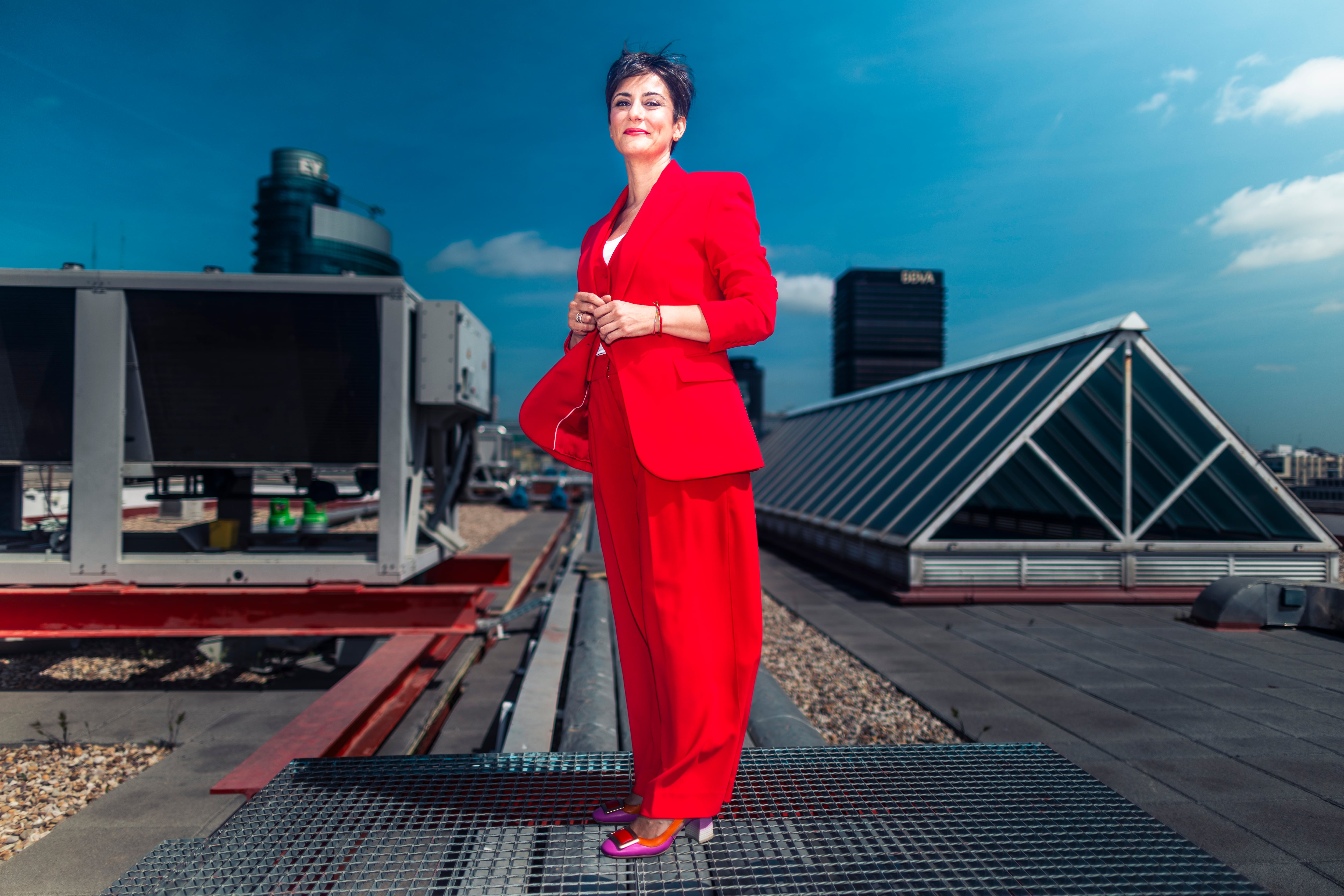 a ministra de Vivienda y Agenda Urbana, Isabel Rodríguez, en la sede del ministerio el 22 de abril.