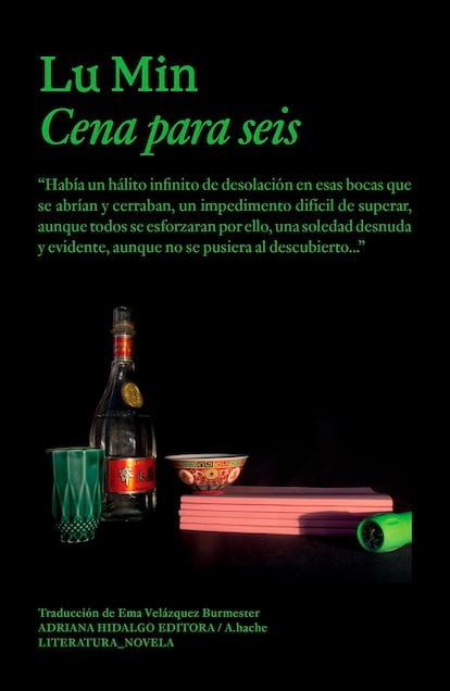 'Dinner for Six', from Lu Min. In Spain it has been published by A.Hache, Adriana Hidalgo Editora's label.