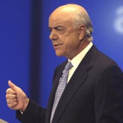 El presidente de BBVA, Francisco González