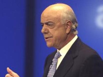 El presidente de BBVA, Francisco González