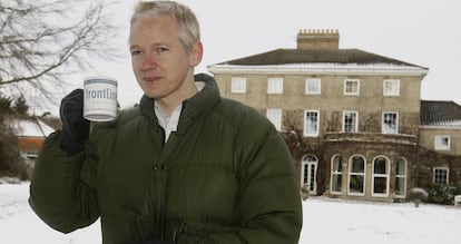 Assange, durante un acto en Bungay (Reino Unido) del Frontline Club, en diciembre de 2010.