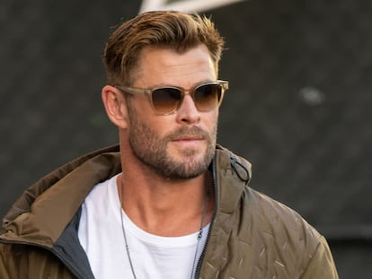 Chris Hemsworth acude al rodaje de 'Jimmy Kimmel Live', el 14 de noviembre de 2022, en Los Ángeles (California).