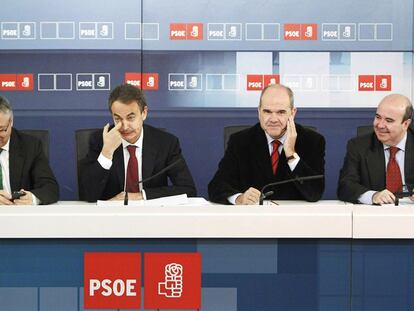 Reunión de la Comisión Ejecutiva Federal del PSOE en la sede de Ferraz, en Madrid, el pasado enero.