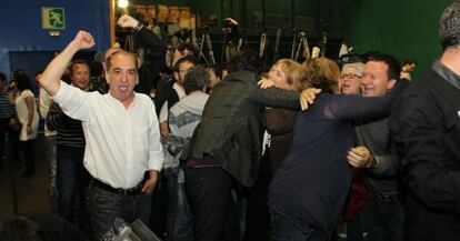 Dirigentes de Bildu celebran los resultados del 22-M.