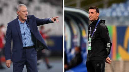 Brasil vs Argentina Tite y Lionel Scaloni