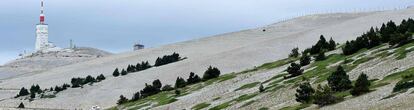 Imagen panorámica del Mont Ventoux.