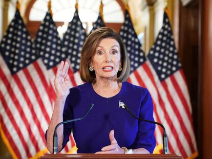 Nancy Pelosi anuncia la activación del proceso de destitución de Donald Trump.