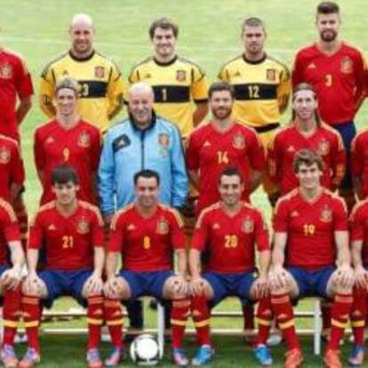 Imagen oficial de la selección española de fútbol para la Eurocopa 2012