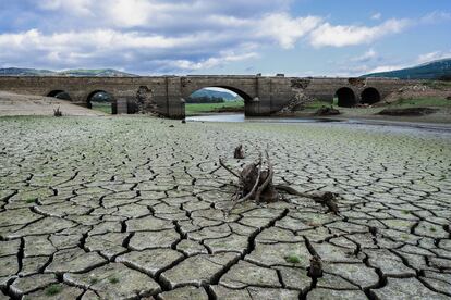 Embalse del Charco Redondo en Los Barrios (Cádiz), al 17% de su capacidad.