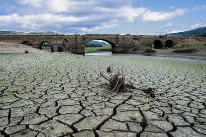 Embalse del Charco Redondo en Los Barrios (Cádiz), al 17% de su capacidad.