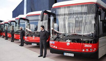 Los nuevos autobuses adquiridos por TMB