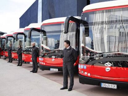 Los nuevos autobuses adquiridos por TMB