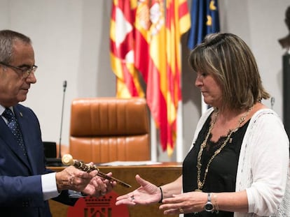 Nuria Marín, nueva presidenta de la Diputacion de Barcelona elegida tras un pacto entre PSC y Junts per Catalunya.