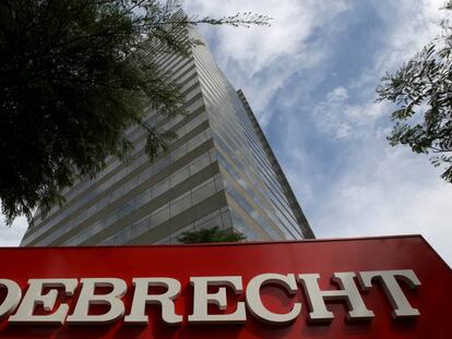 A sede central da empresa Odebrecht em São Paulo, Brasil.