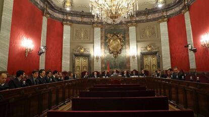 Salón de plenos del Tribunal Supremo.