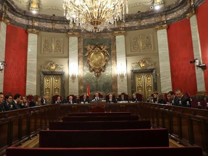 Salón de plenos del Tribunal Supremo.