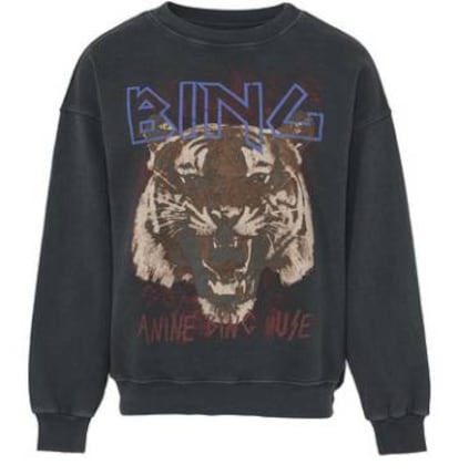 Sudadera de tigre de la diseñadora francesa Anine Bing.