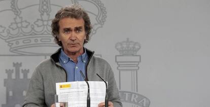 El director del Centro de Alertas y Emergencias Sanitarias del Ministerio de Sanidad, Fernando Simón.