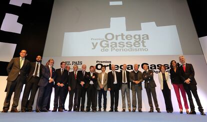 Ceremonia de entrega de los Premios Ortega y Gasset 2015 en Madrid.